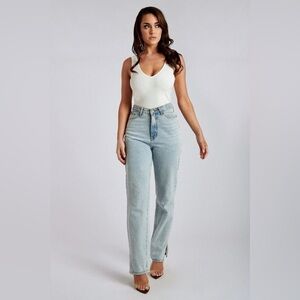 🏷️ NWT Meshki Pia Split Hem Jeans